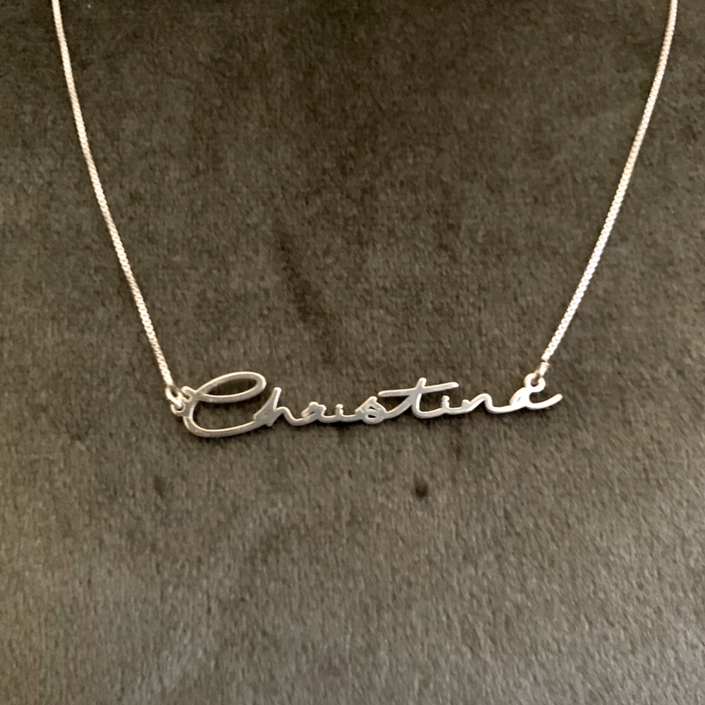 Silver “Christina” necklace